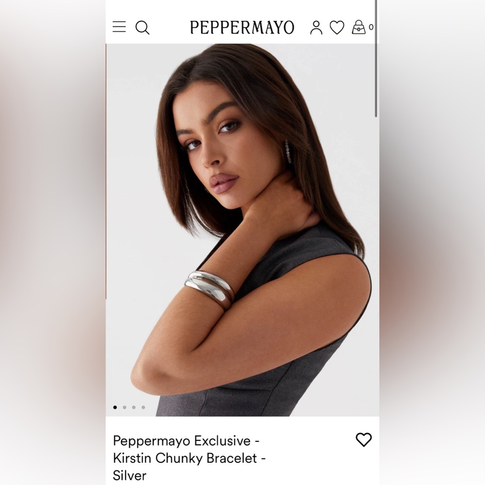 Silver Peppermayo arm band